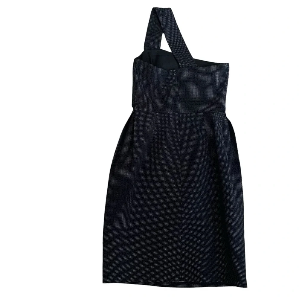 Amaya Arzuaga | Spanish Designer one shoulder black cocktail dress women XS EU38 - Picture 9 of 16